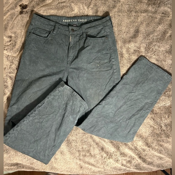 American eagle sage green corduroy pants size 8 - Picture 4 of 4